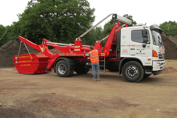 Skip Truck Loading - Farnborough